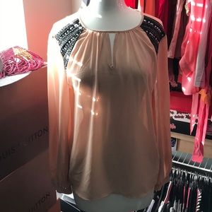 Long sleeve peachy blouse